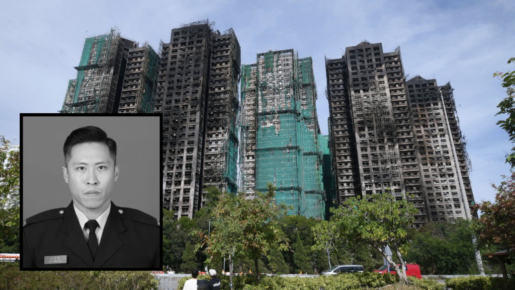 宏福苑五級火｜喪禮當日殉職消防何偉豪靈柩將經過宏福苑 女友：願大家永遠記住偉豪的無私精神