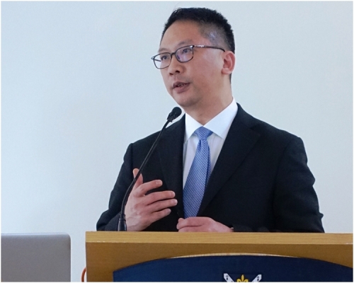 袁國強在牛津大學發表演說,指香港1997年以來,一直見證普通法健康發展。
