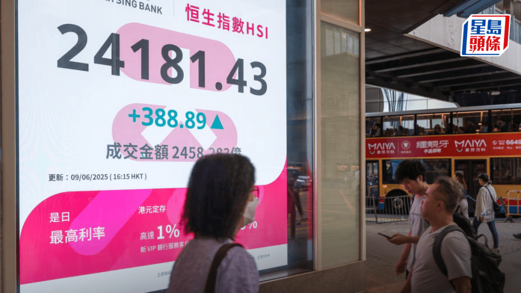 恒指重越二萬四 收升388點 美團升半成快手漲6% 專家提醒前頂有壓力|港股收市