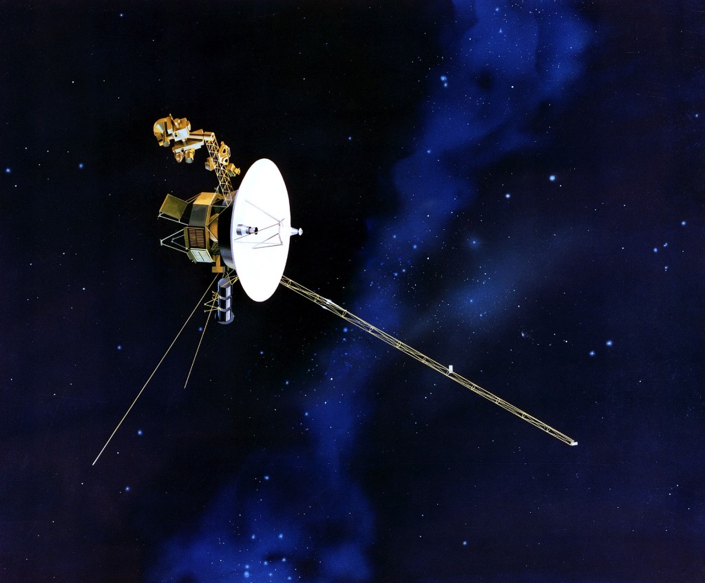 “航行者1号”（Voyager 1）想像图。 路透社