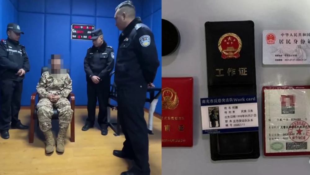 15歲軍事迷假扮「上尉」，偽造調職信「充軍」被識破。