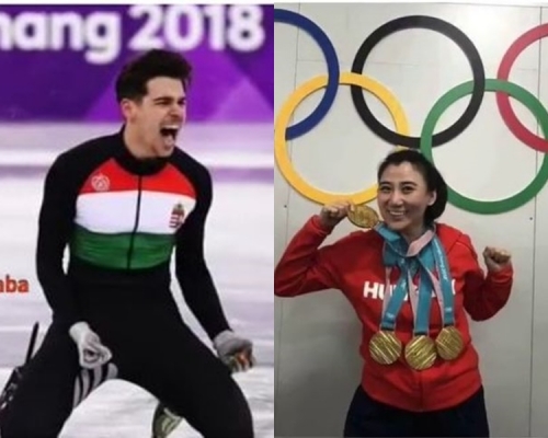 Burjan Csaba(左)
與張晶(右)。網圖