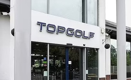 奇格韋爾鎮的Topgolf 高爾夫球練習場。網圖