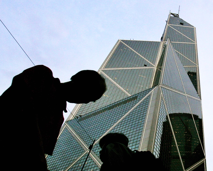 香港中銀大廈。AP