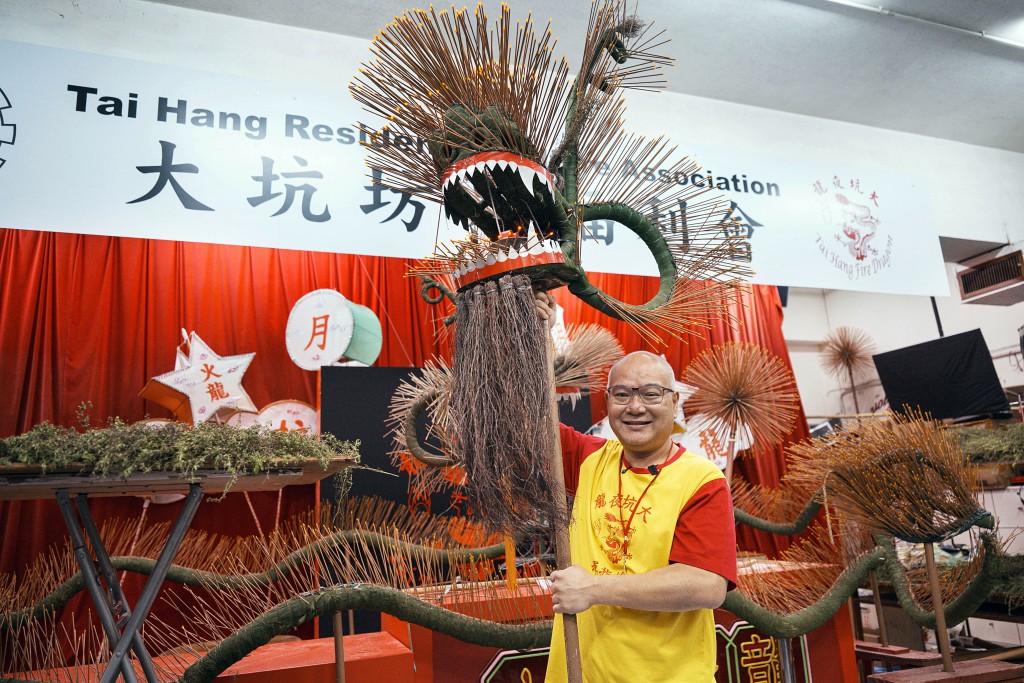 大坑坊眾福利會副理事長張國豪師傅。劉駿軒攝 大坑坊眾福利會副理事長張國豪師傅。劉駿軒攝