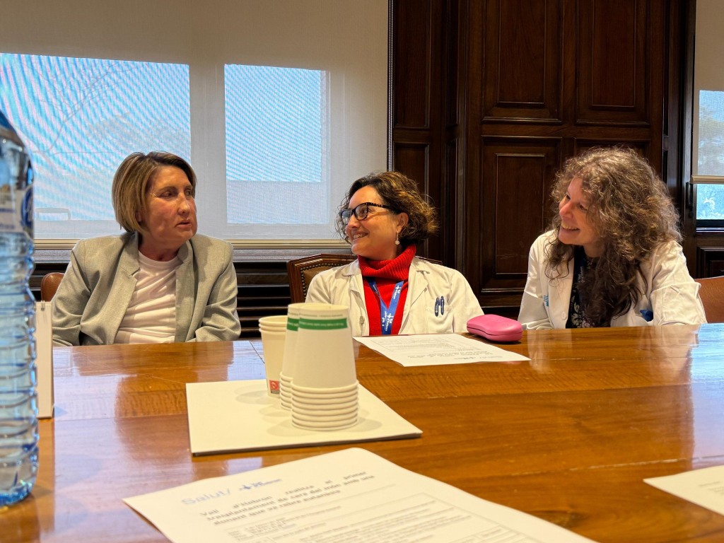 卡默（左）與專家會談。X@vallhebron