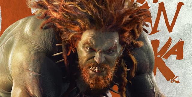 以「水行俠」為人所知的Jason Momoa,扮演《街頭霸王》Blanka。 以「水行俠」為人所知的Jason Momoa,扮演《街頭霸王》Blanka。