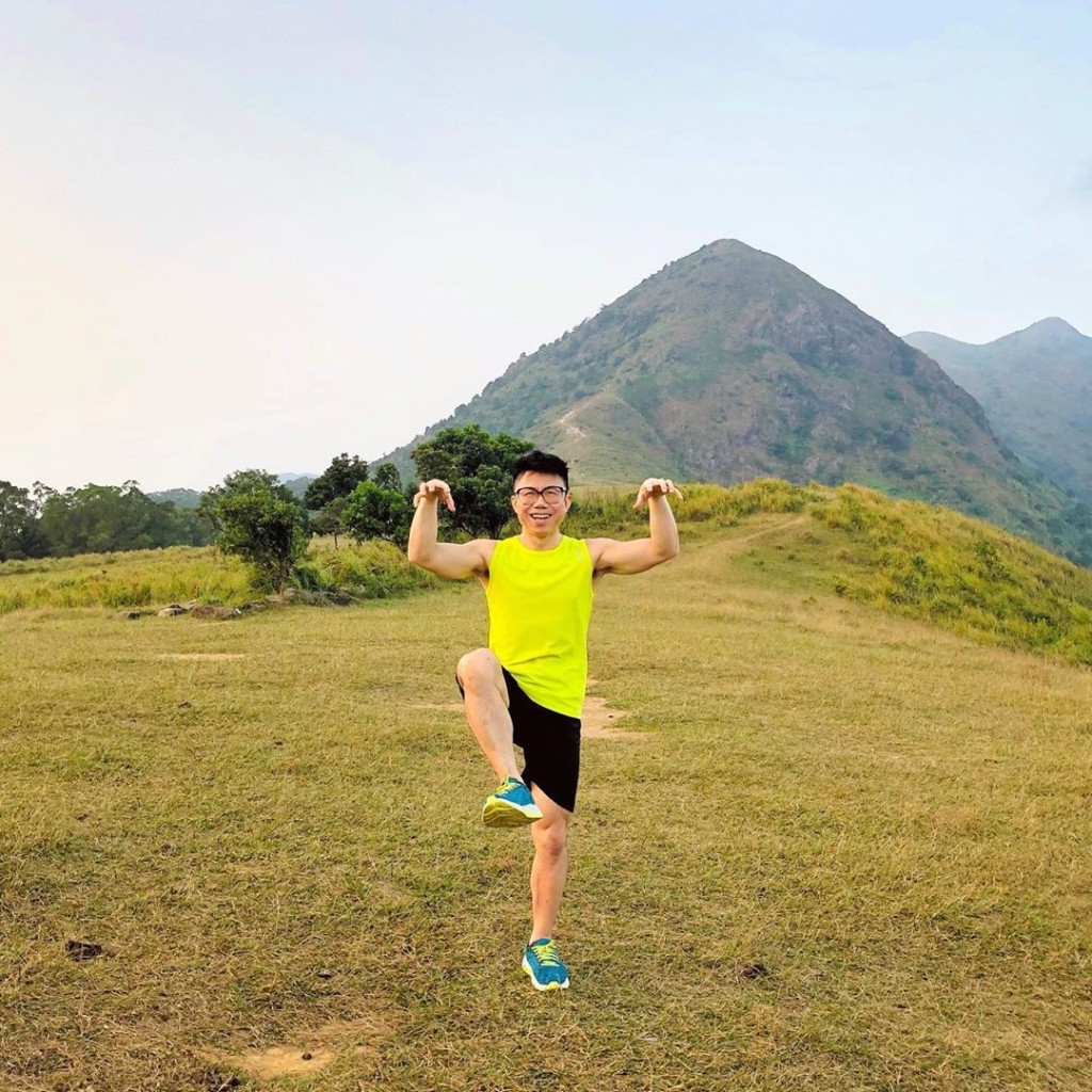 陳奐仁乜運動都啱,之前一有時間就會行山。