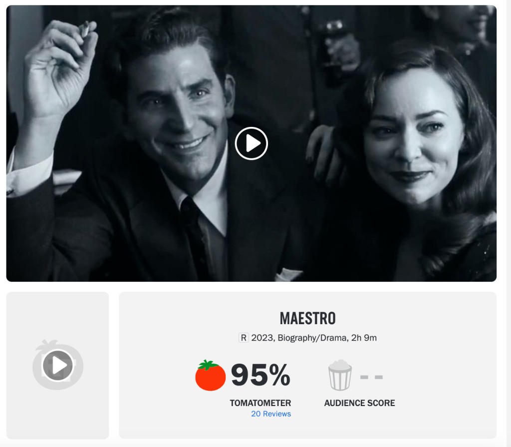 《音乐大师》首映后，在烂番茄网站获得新鲜度95%之佳绩。