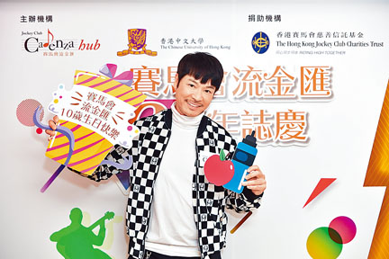 ■郭晉安出席活動，分享健康心得。