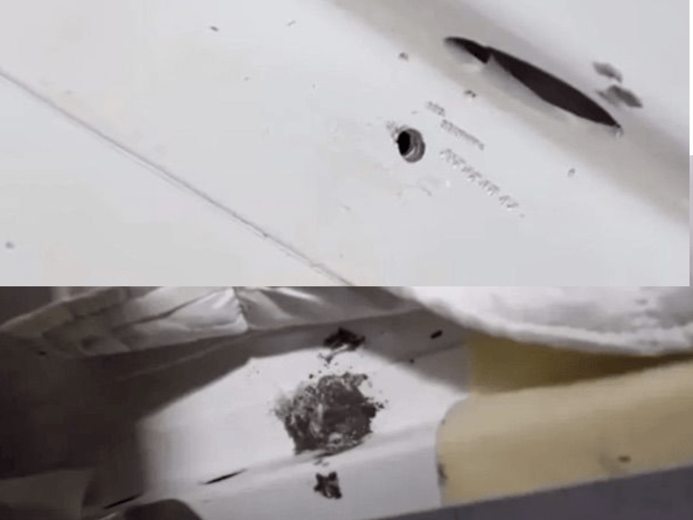 俄罗斯联盟号太空船舱壁上竟发现了一个贯穿的小洞，小洞更贯穿到舱壁后面。