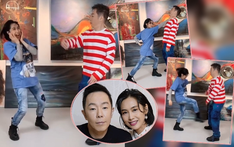 畀人蝦會點做?朱茵展示咗出嚟，兩公婆演得好投入。