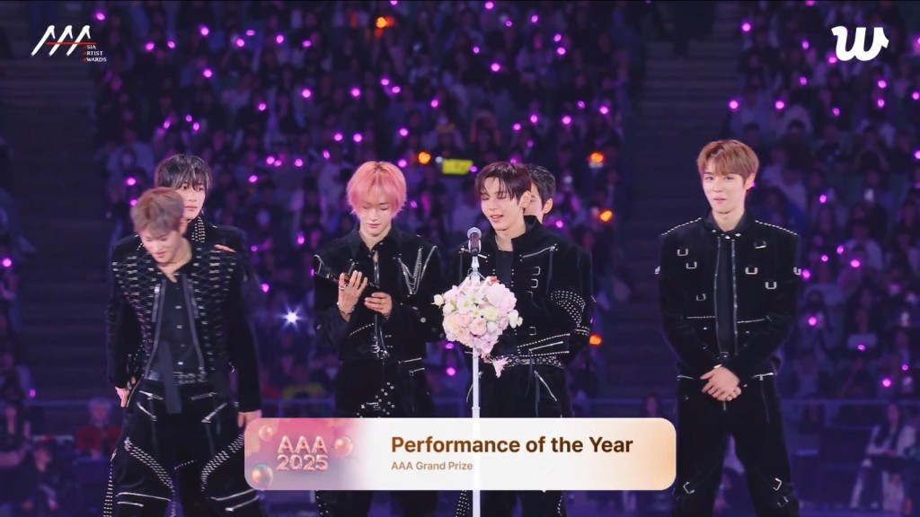 年度表演獎落入男團RIIZE之手。（微博圖片）