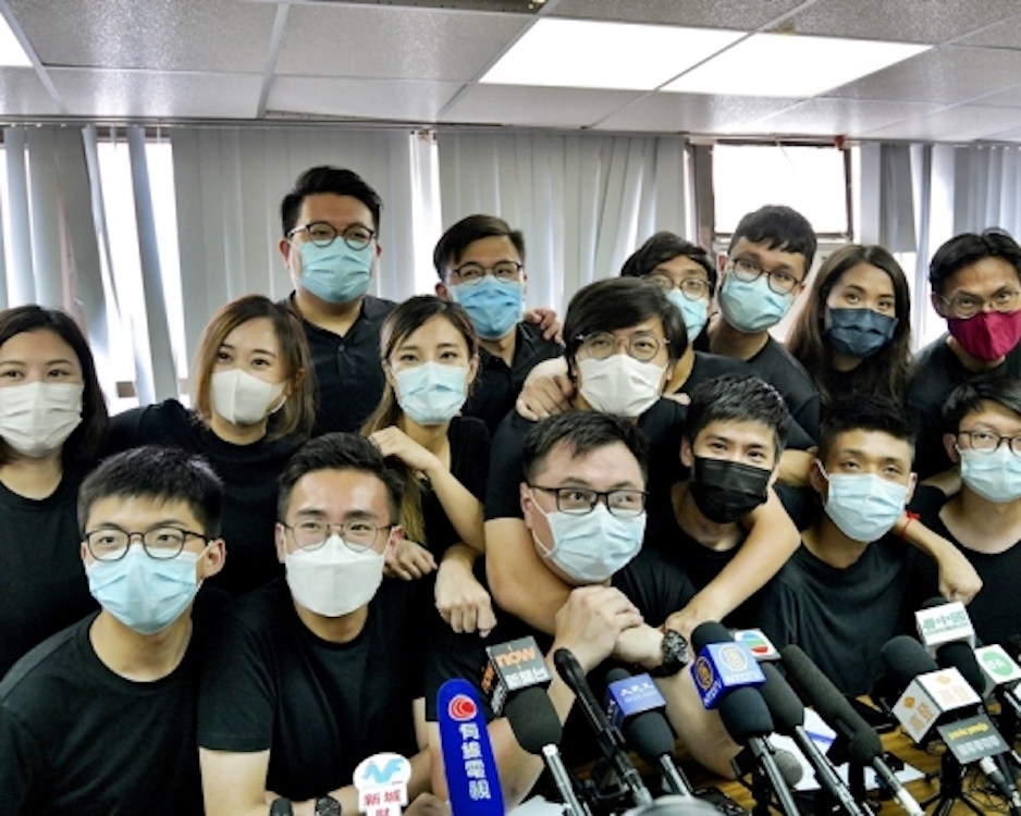 四國發表聯合聲明,嚴重關切港府於上周三針對民主派的大規模拘捕行動。資料圖片