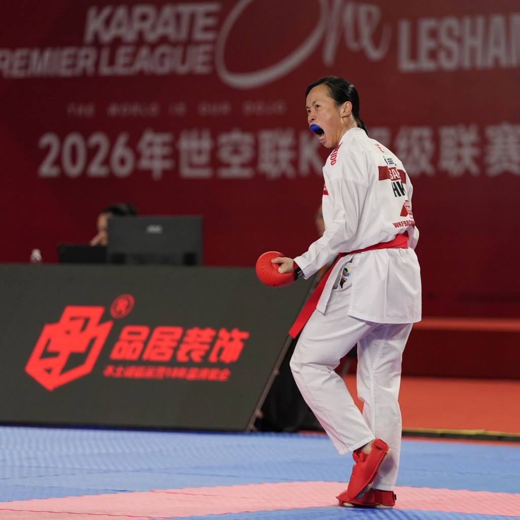 世界排名第8的曾綺婷曾說過,兒子是最大動力。WKF 圖 世界排名第8的曾綺婷曾說過,兒子是最大動力。WKF 圖