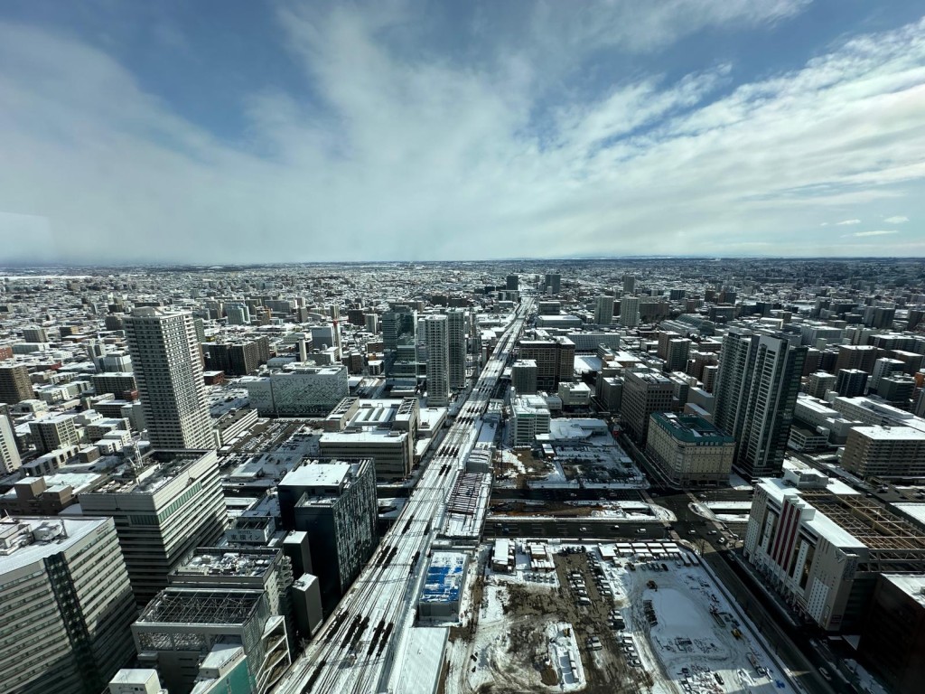 男子涉嫌於札幌街頭非禮少女。網上圖片