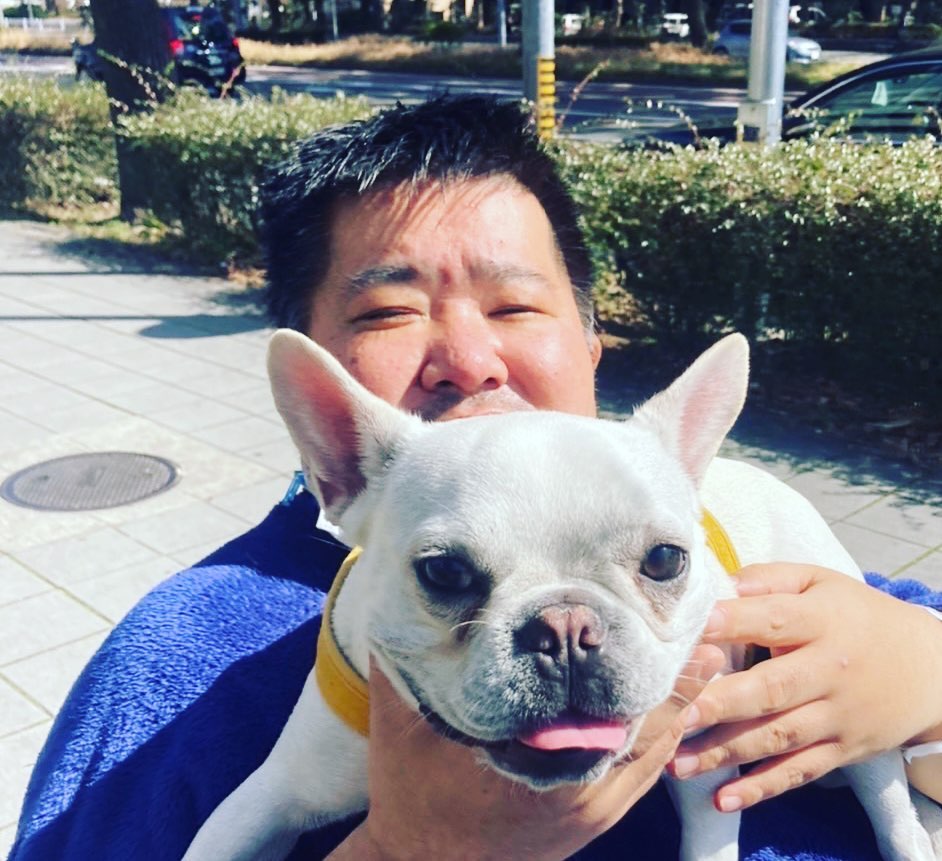拓也哥與狗狗合照。（圖片來源：Instagram@takuya5054）