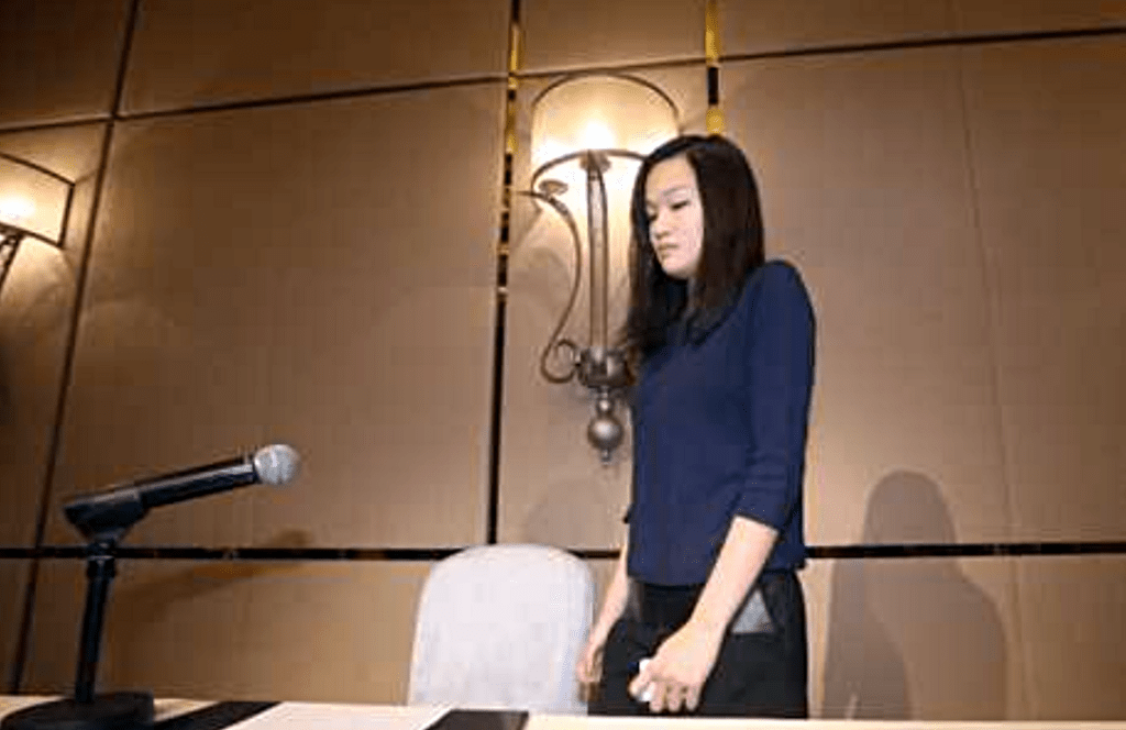 罗君儿获释后曾召开记招。