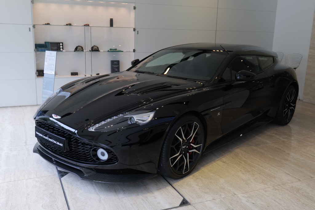 發布會同場展出全球限量99輛、香港只此1輛的2018年Aston Martin Vanquish Zagato Shooting Brake經典特別版。