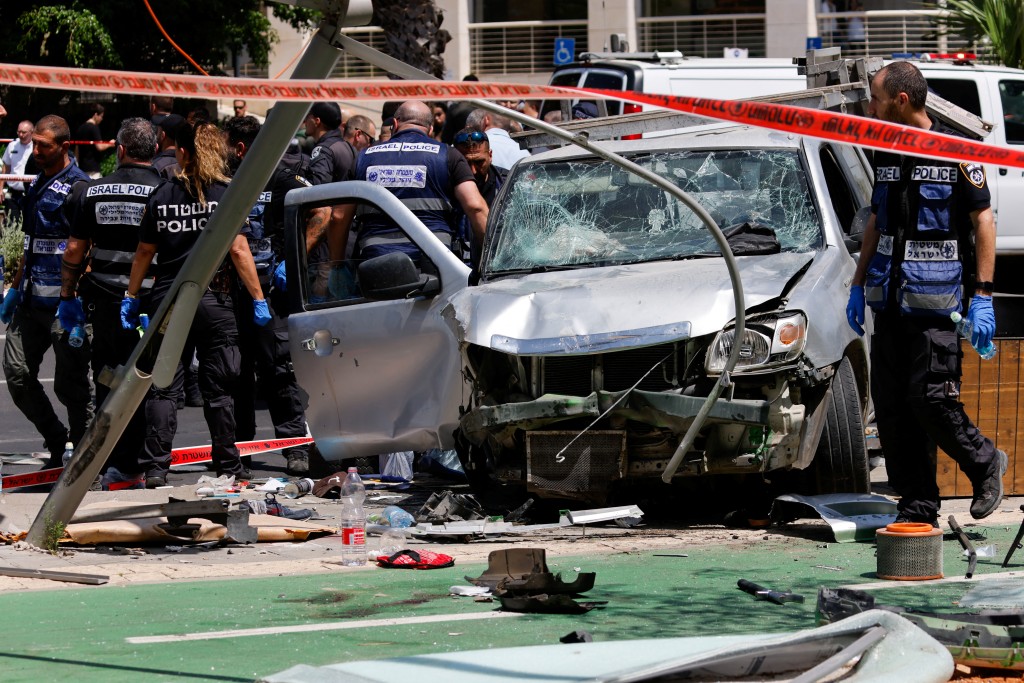 以色列警方形容事件為恐怖襲擊。(路透社)
