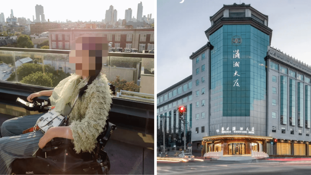高位截癱女子訂酒店被告知電動輪椅不能進房間。紅星新聞 / 小紅書@momo