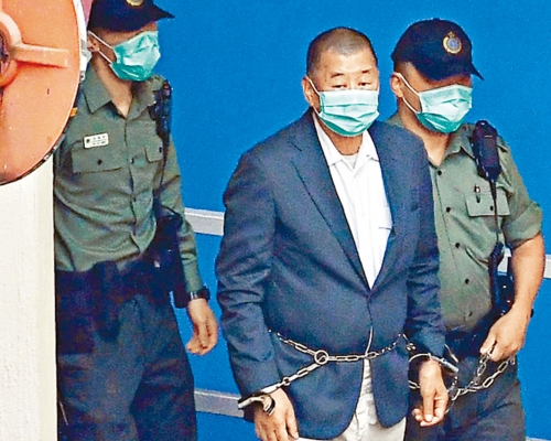 仍身在獄中的黎智英,被指是「重光團隊」最高指揮。