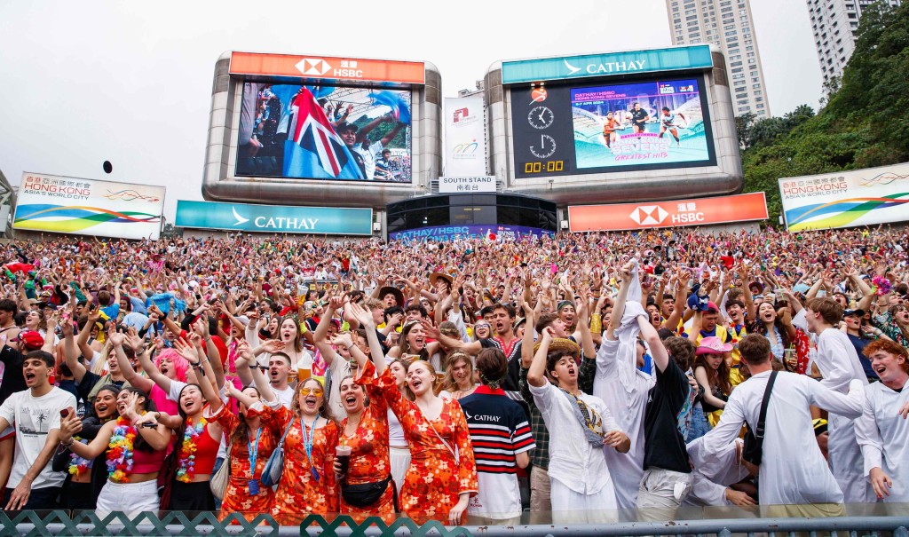 香港國際七人欖球賽將於3月28日至30日舉行。 公關圖片 香港國際七人欖球賽將於3月28日至30日舉行。 公關圖片