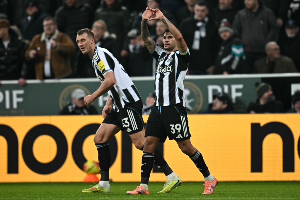 般奴古馬雷斯為紐卡素打破僵局。法新社