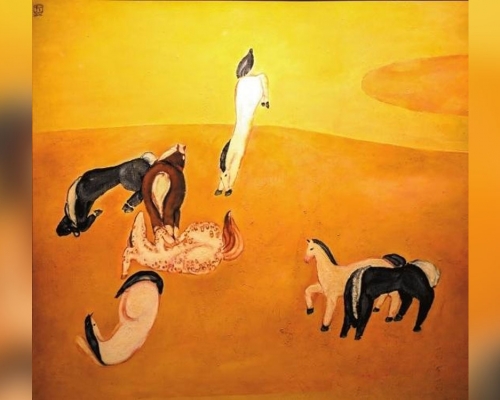 常玉油畫《群馬》以逾2億人民幣成交，刷新常玉在中國拍賣成交金額的個人紀錄。