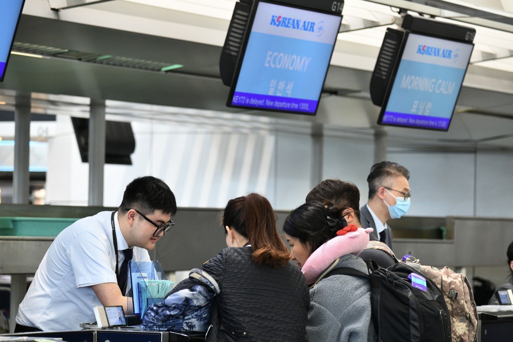 香港國際機場。（盧江球攝）