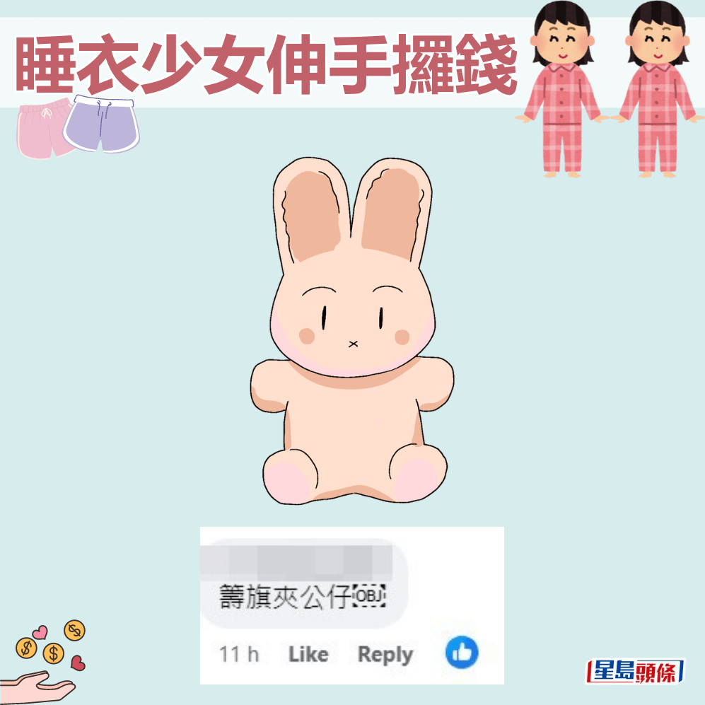 网民：筹旗夹公仔。fb「屯门友」截图