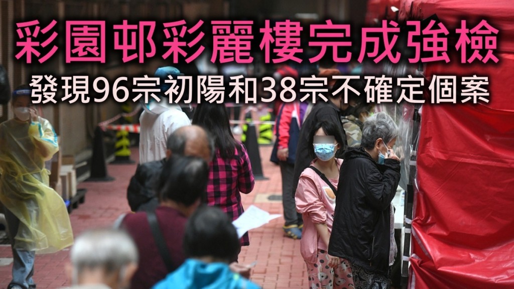 上水彩園邨彩麗樓完成強檢。 資料圖片