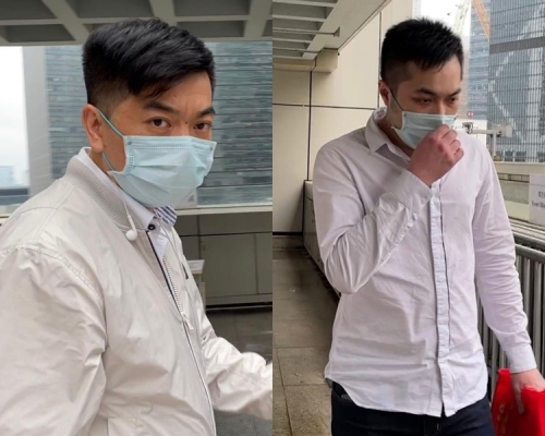 被告王良海(左)，右為肖友泉。劉曉曦攝