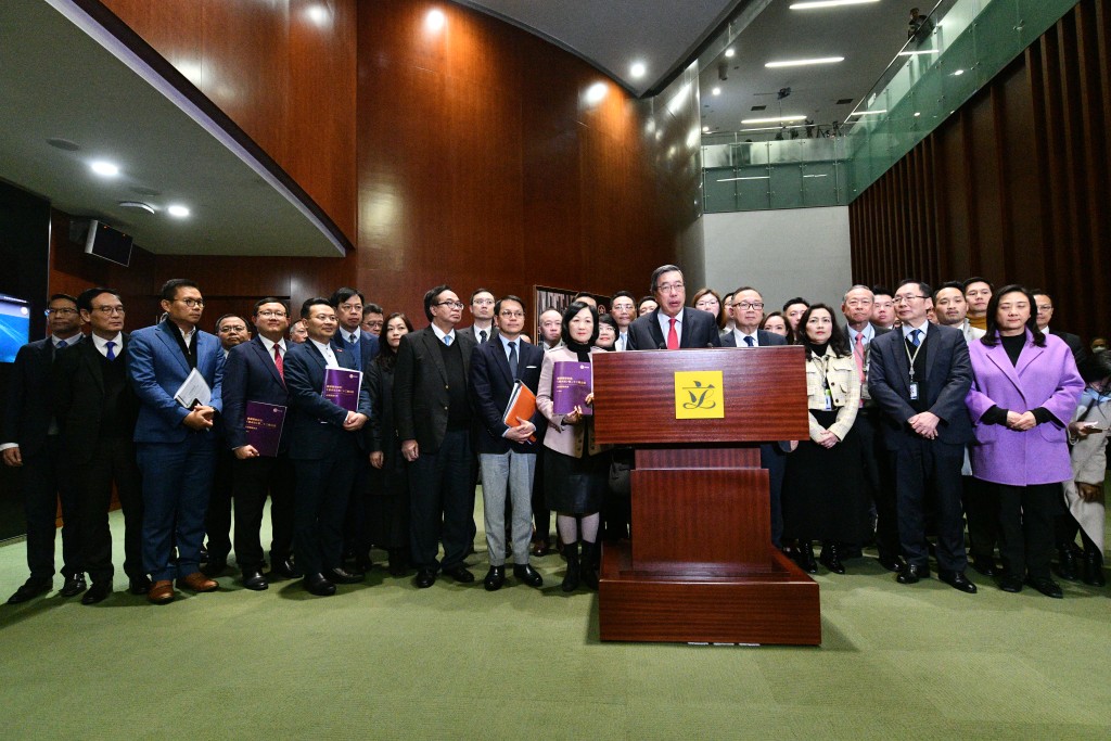 梁君彥指，相信23條立法能夠依法保護香港居民的公民權利、政治權利等國際公約下的各種權利與自由。盧江球攝