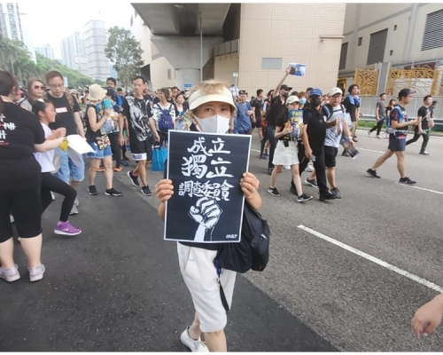 葉德嫻再度參與遊行。