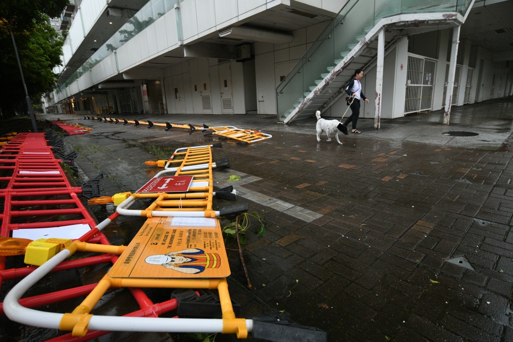台风苏拉袭港，对本港造成极大破坏。苏正谦摄