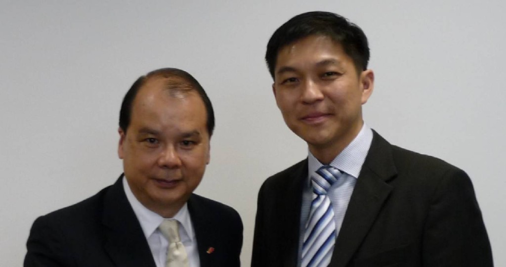 陳川仁曾於2015年以新加坡人力部部長身份訪港，與時任勞福局局長張建宗會晤。 資料圖片