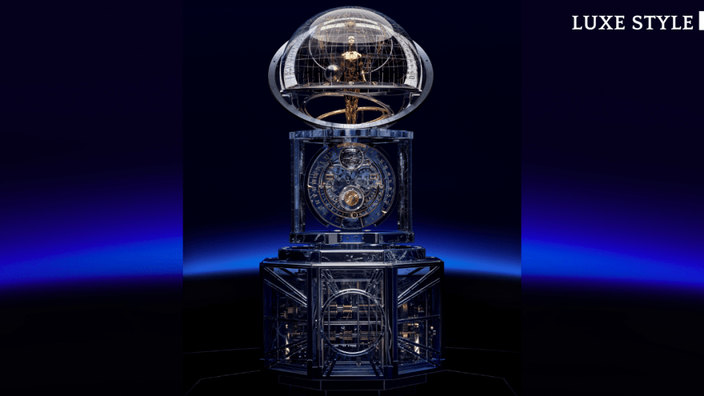 獨一無二的La Quête du Temps座鐘,現正於巴黎羅浮宮公開展覽。