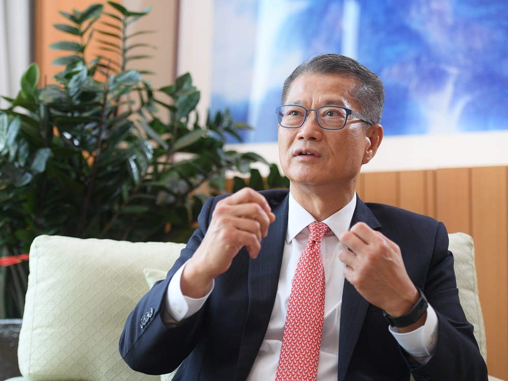 財政司司長陳茂波表示，十分歡迎未來投資倡議研究所選擇在香港舉辦這次峰會。資料圖片