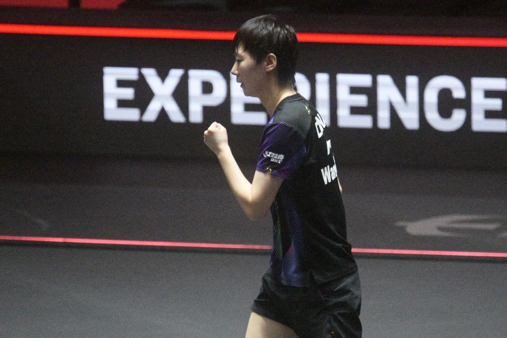 王曼昱在準決賽淘汰沙芘妮雲達。新華社