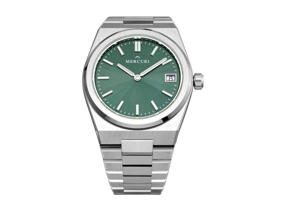 Mercuri 001機械腕錶，型號：Mercuri 001（One）/ 錶殼：39mm 精鋼 / 機芯：自動上鏈/ 售價：$9,999。