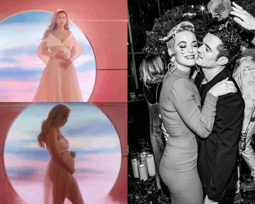 Katy捧孕肚宣佈為Orlando懷愛情結晶品。