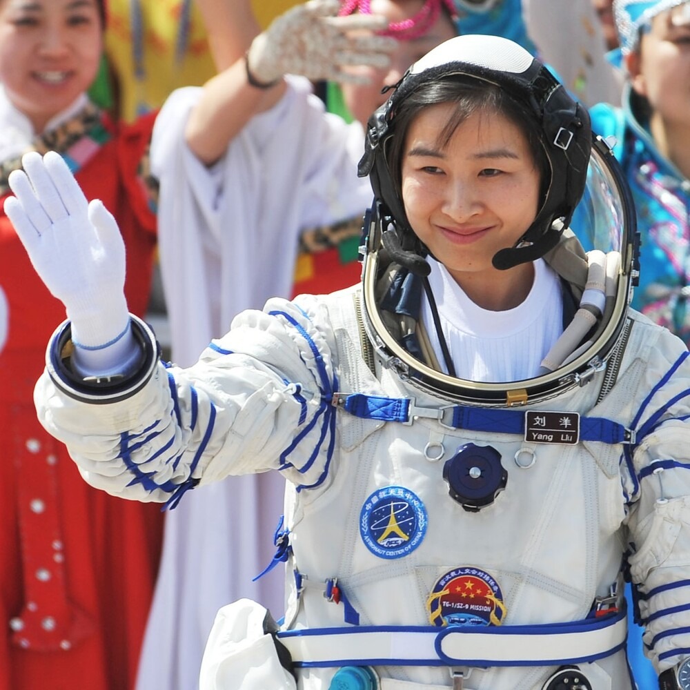 中国首位女太空人刘洋。 网图