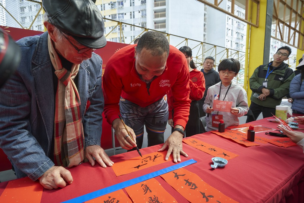 NBA球星馬利安訪港，參加新年活動。 公關圖片