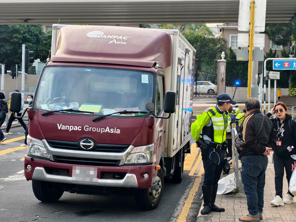 涉事密斗貨車。徐裕民攝