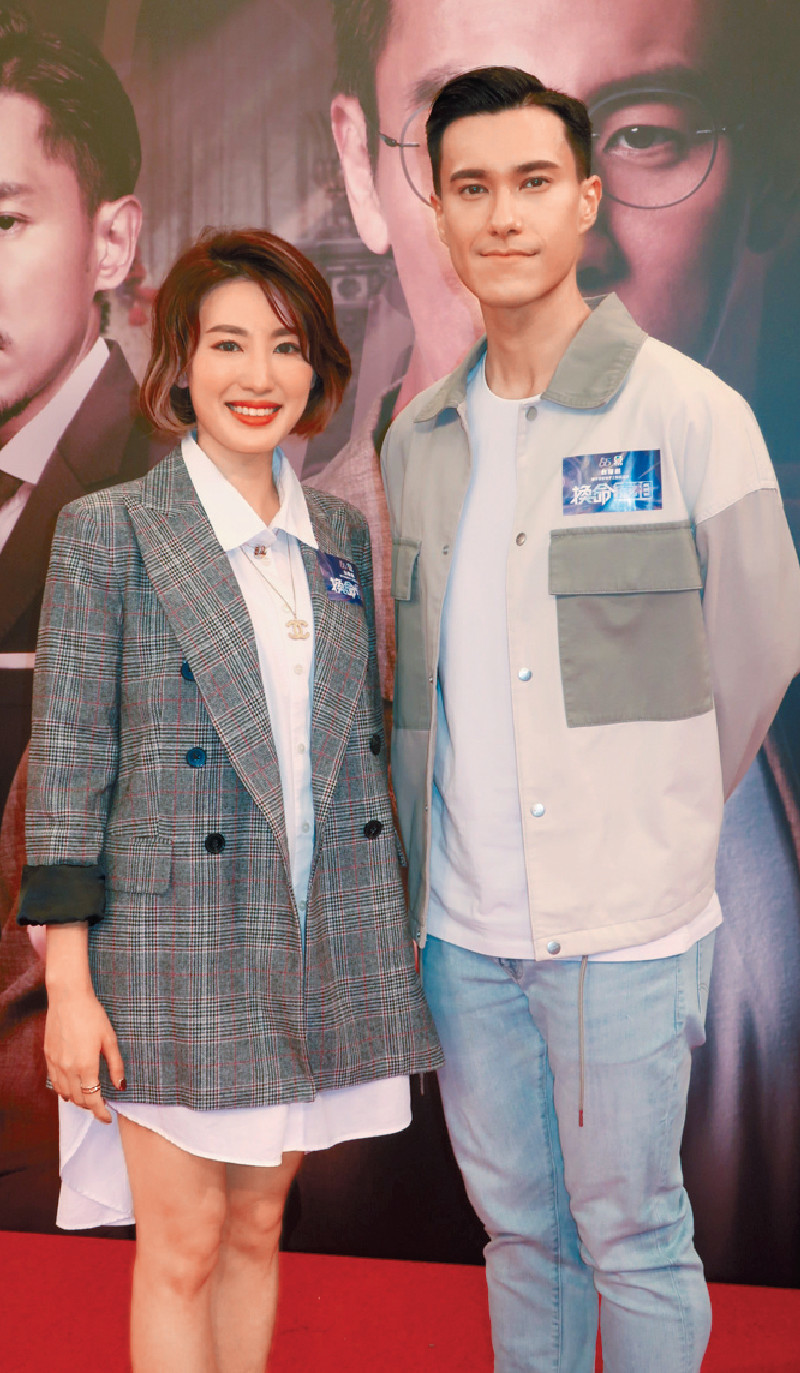 ■朱敏瀚與蔣家旻在劇中有咀戲，這對過氣情侶一點也不尷尬。
