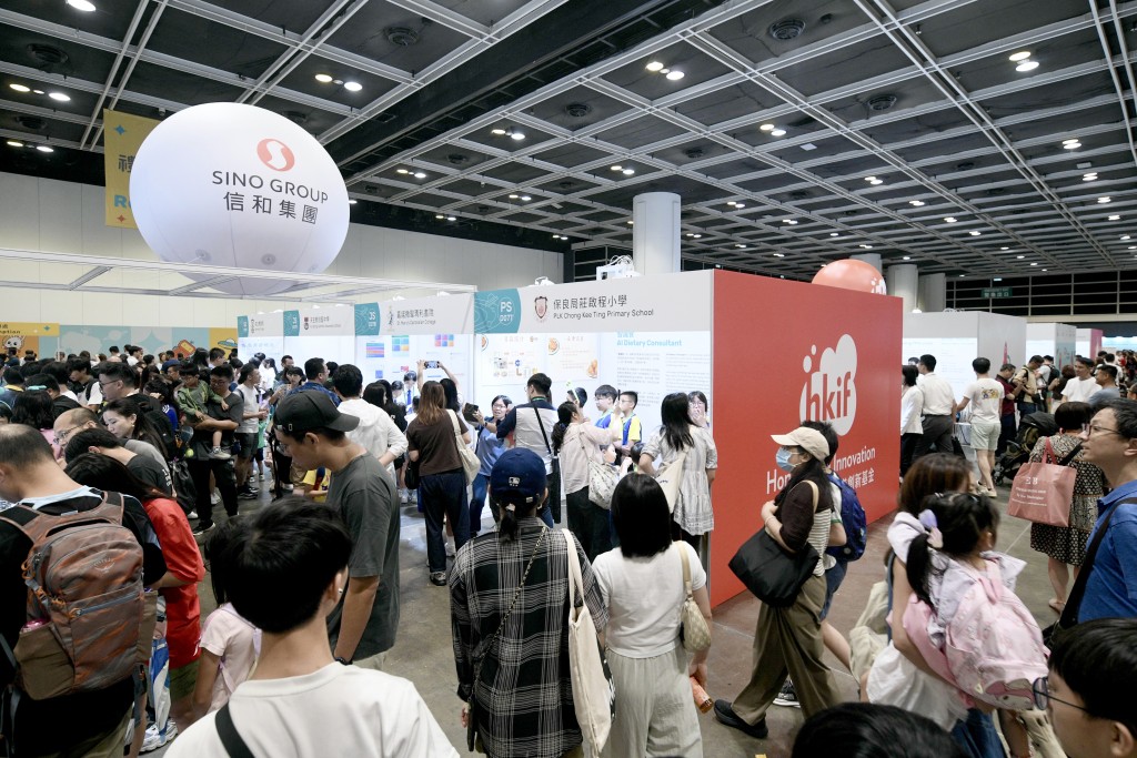 香港創科展反應非常熱烈，共收到超過500份中小學參賽作品。陳浩元攝