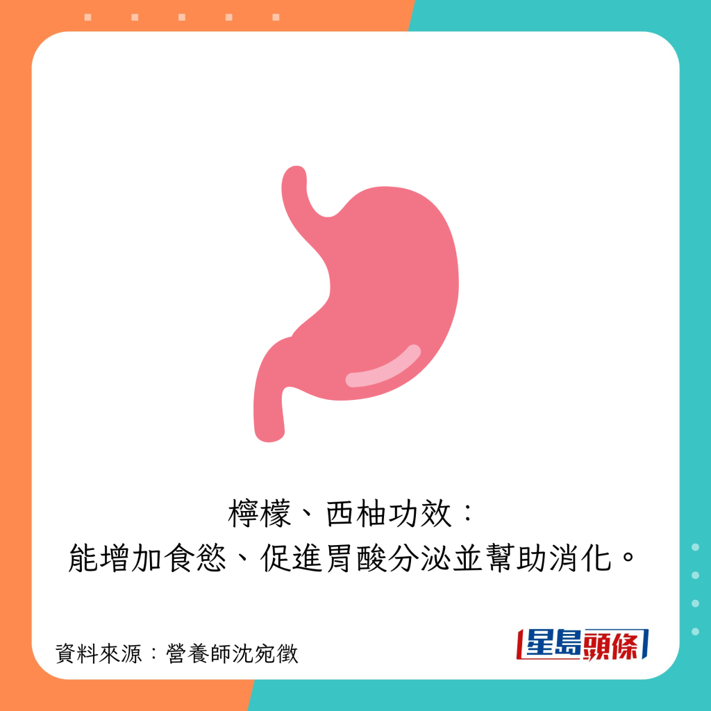 也能增加食慾、促進胃酸分泌並幫助消化。