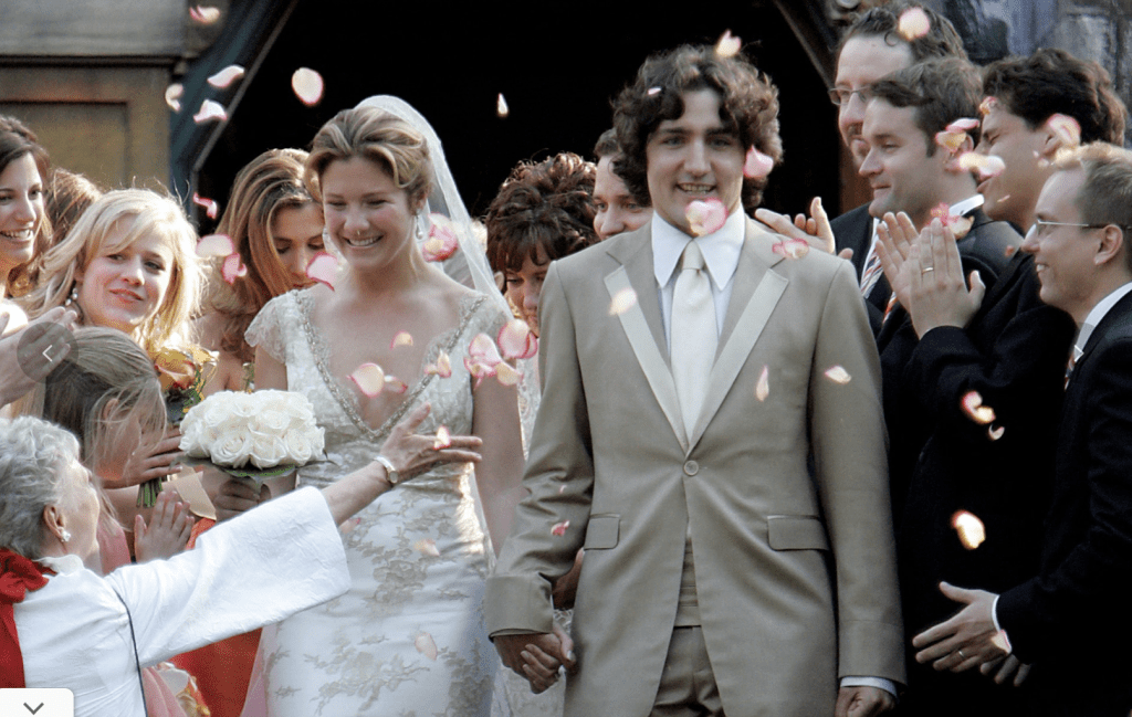 杜鲁多与苏菲于2005年结婚。 路透社