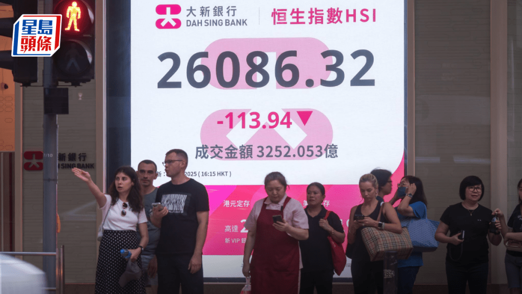 恒指跌113點守兩萬六關 晶片股向上 中芯升5% 醫藥股捱沽 專家：獲利盤顯現｜港股收市